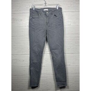 Loft womens gray modern skinny jeans size 28 / 6